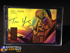 Trae Young 2018-19 Court Kings Fresh Paint Autographs #/199 RC - Basketball Cards