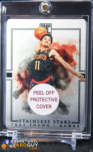 Trae Young 2018-19 Panini Impeccable Stainless Stars #12 - Basketball Cards