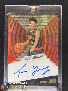 Trae Young 2018-19 Panini Revolution Rookie Autographs #5 - Basketball Cards