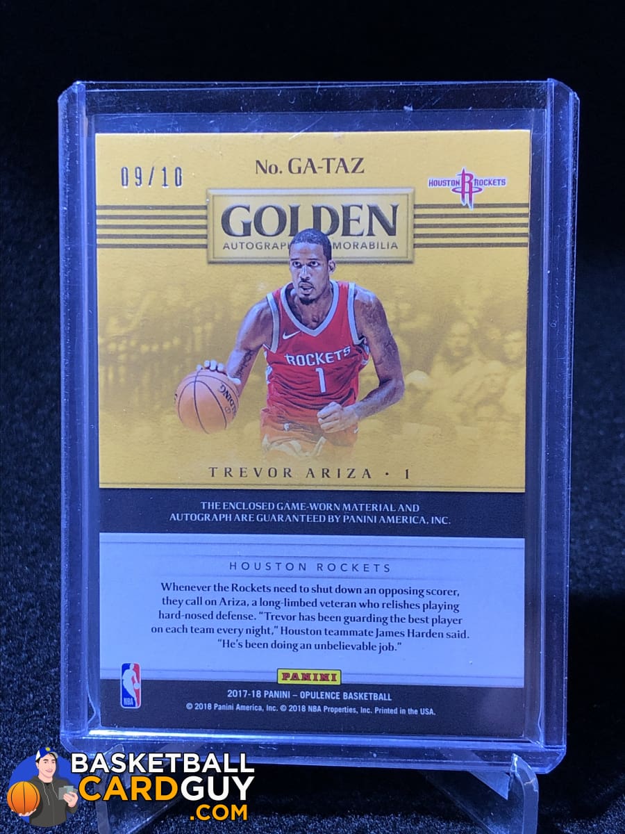 Trevor Ariza 2017-18 Panini Opulence Golden Autographed 