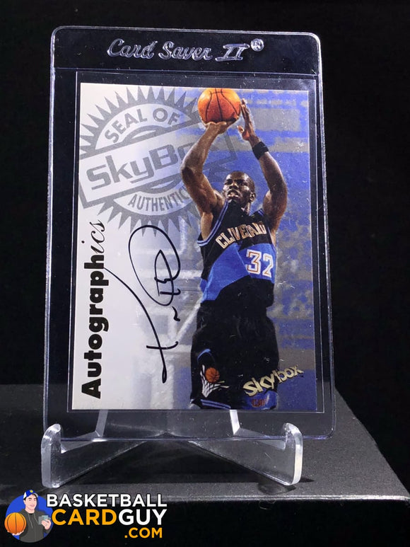 Tyrone Hill 1997-98 Skybox Premium Autographics - Basketball Cards