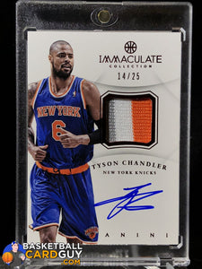 Tyson Chandler Immaculate Red Patch /25 - Basketball Cards