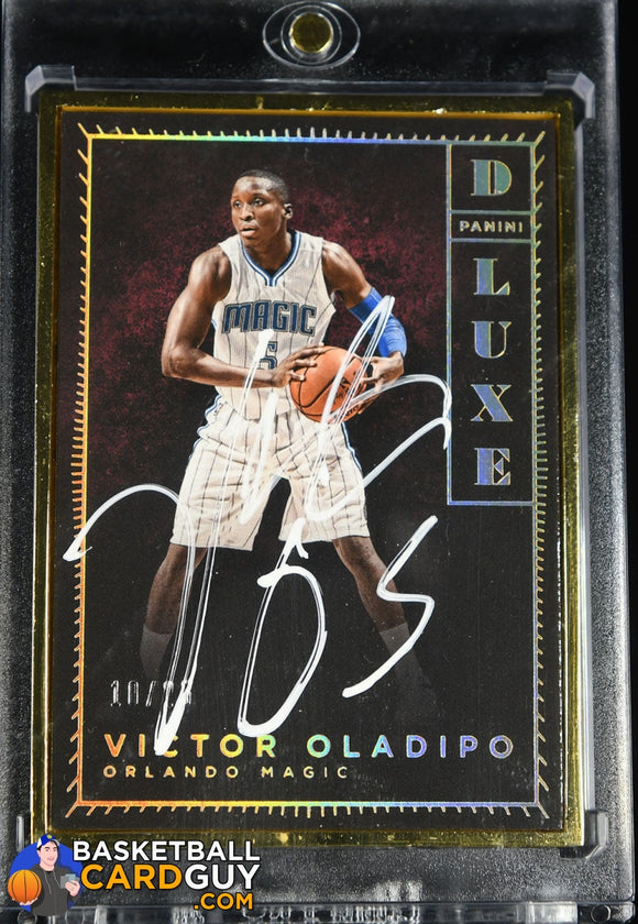 Victor Oladipo 2015-16 Panini Luxe DeLuxe Autographs #/25 autograph, basketball card, numbered