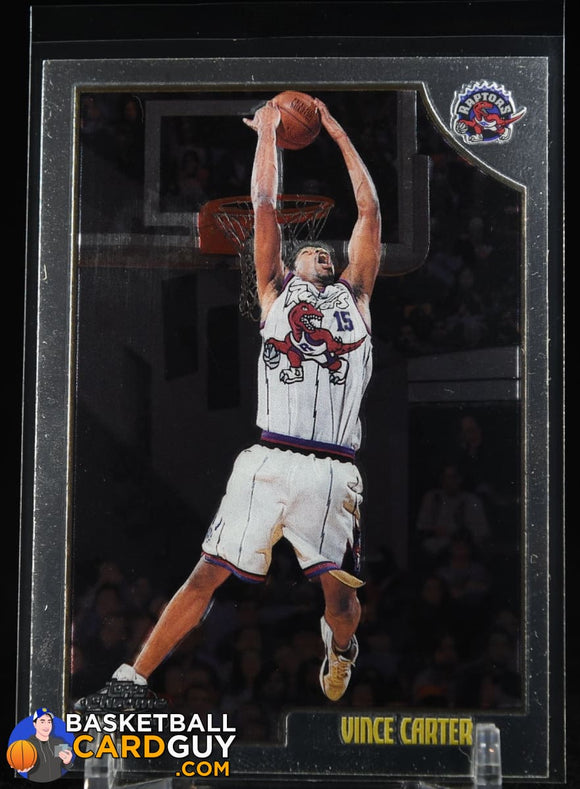 Vince Carter 1998-99 Topps Chrome RC #199 basketball card, rookie card
