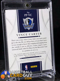 Vince Carter 2012-13 Immaculate Collection Jumbo Patch Autographs /75 - Basketball Cards