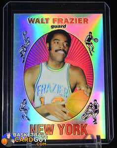 Walt Frazier 1996-97 Stadium Club Finest Reprints Refractors basketball card, refractor
