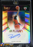 Zach LaVine 2020-21 Select In Flight Signatures #/149 autograph, basketball card, numbered, prizm