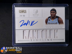 Zach Randolph Timeline Autograph Jersey 28/99 (Light Jersey) - Basketball Cards