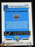 Zion Williamson 2019-20 Donruss #201 RR RC basketball card, rookie card