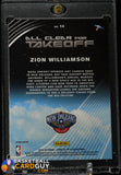 Zion Williamson 2019-20 Donruss Optic All Clear for Takeoff Holo Fast Break #14 basketball card, prizm, rookie card
