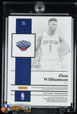 Zion Williamson 2019-20 Panini Encased Bronze #191 JSY AU PATCH RPA #/35 autograph, basketball card, numbered, patch, rookie card