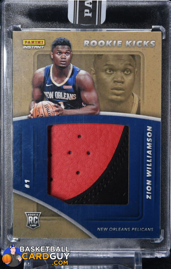 Zion WIlliamson 2019-20 Panini Instant Rookie Kicks Shoe Patch #/20 - Basketball Cards