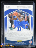 Zion Williamson 2019-20 Panini Prizm Draft Picks Prizms Silver #100 All-Americans basketball card, prizm, rookie card